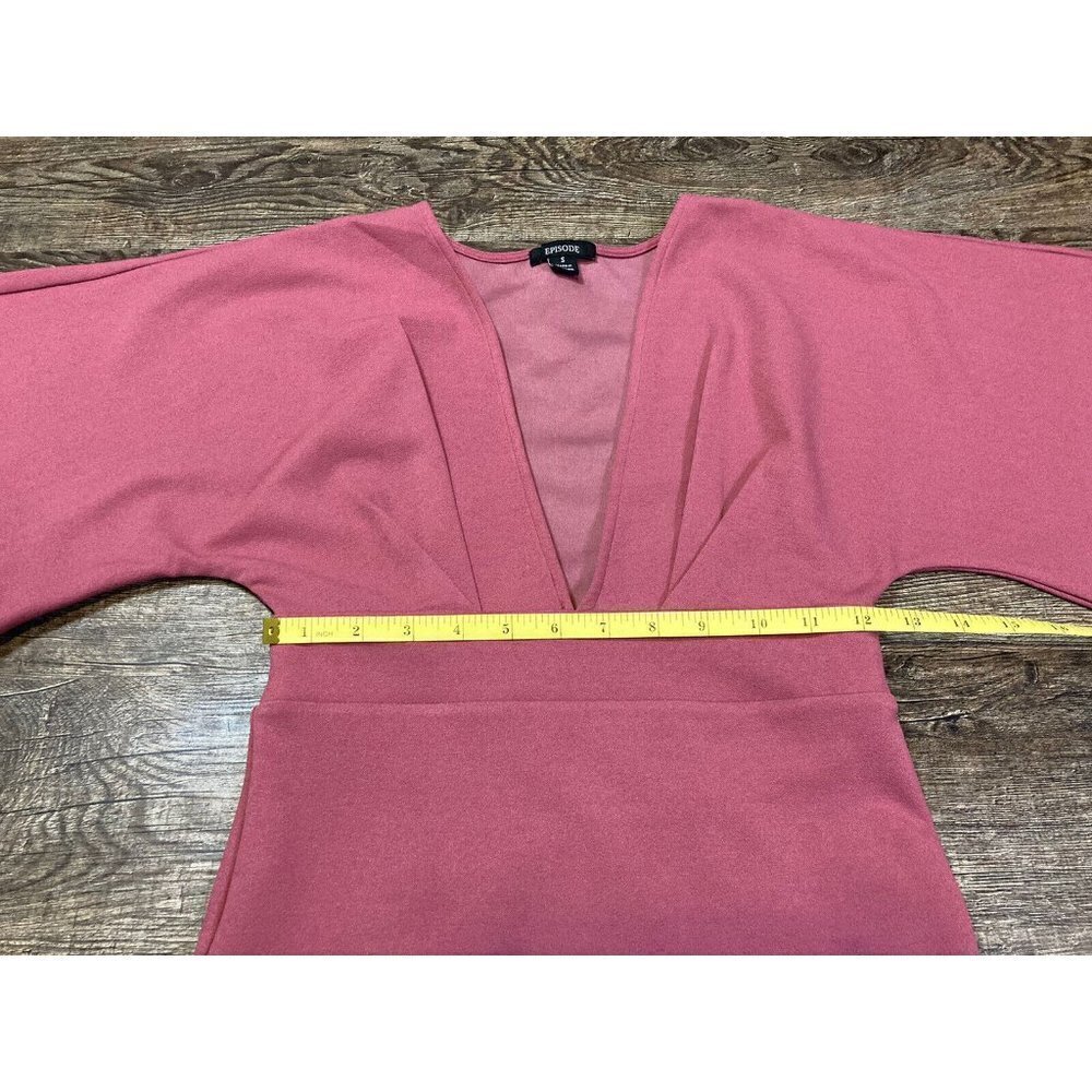 Episode Los Angeles Short Rose Pink A-Line Bell Sleeve Dress Size Small - Picture 3 of 6